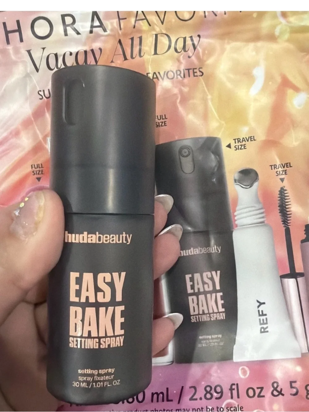 Huda Beauty Easy Bake Setting Spray Mini New 1 fl oz / 30 mL
